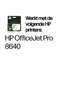 HP No.951XL Cyaan 24ml (Origineel) 2