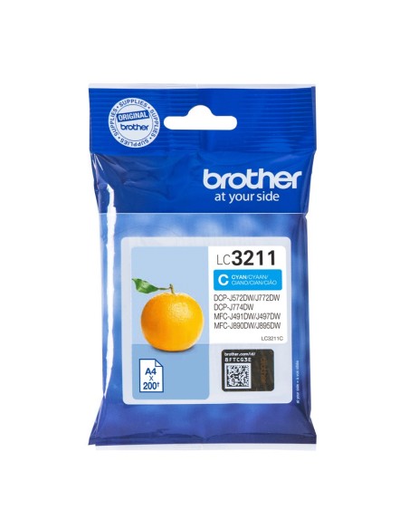 Brother LC-3211C Cyaan 200 pagina's (Origineel)