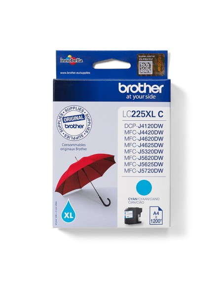 Brother LC-225XLC Cyaan 11,8ml (Origineel)