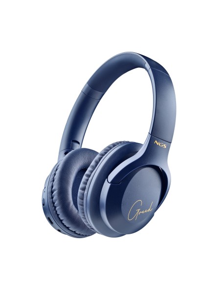 NGS ARTICA GREED Hoofdtelefoons Bedraad en draadloos Hoofdband Oproepen muziek USB Type-C Bluetooth Blauw
