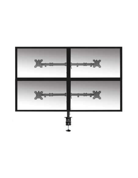 ACT AC8304 flat panel bureau steun 81,3 cm (32") Klem doorvoer Zwart
