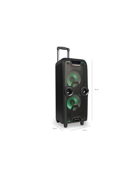 NGS WILD ROCK BLUETOOTH 200 W Trolley Public Address (PA) system Zwart