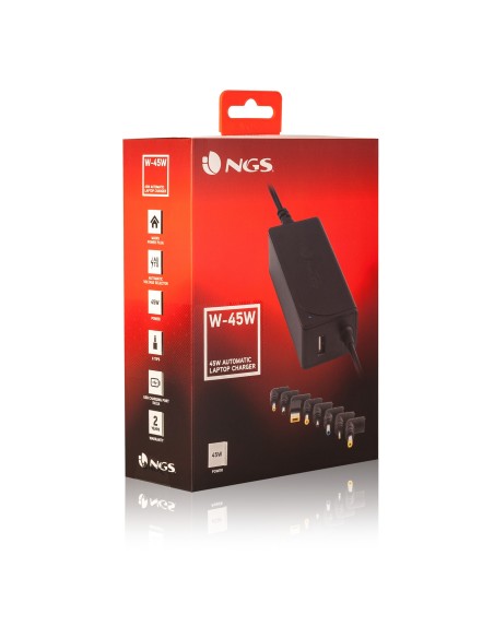 NGS W-45W Binnen 45W Zwart netvoeding & inverter