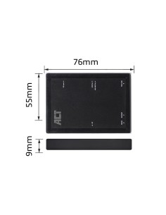 ACT AC6370 geheugenkaartlezer USB 3.2 Gen 1 (3.1 Gen 1) Type-A Zwart 2