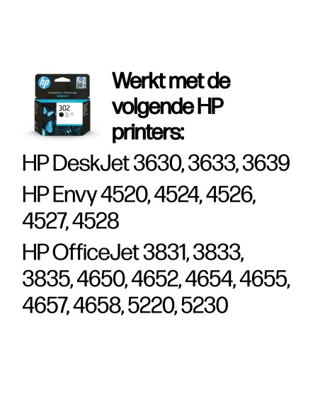 HP No.302 Zwart 3,5ml (Origineel)