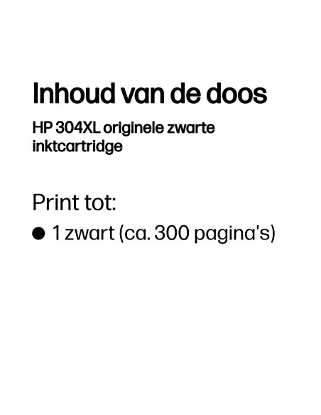 HP No.304XL Zwart 5,5ml (Origineel)