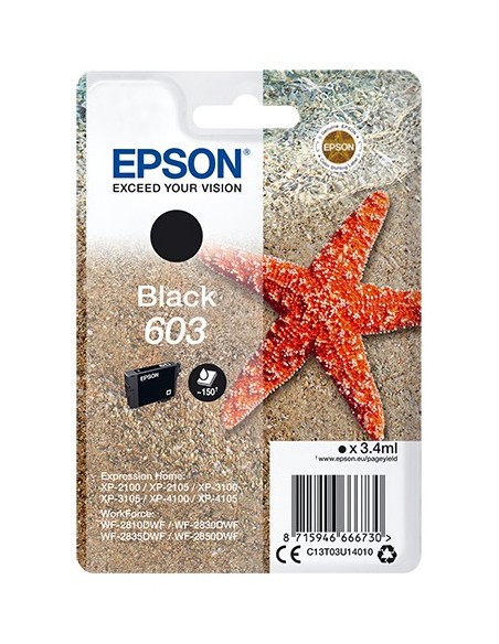 Epson 603 Singlepack Zwart 3,4ml (Origineel)