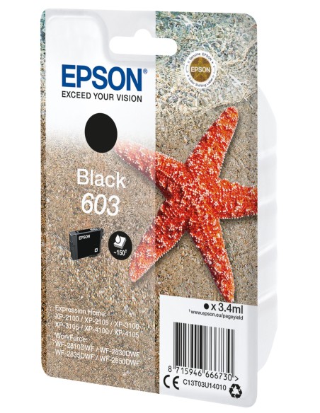 Epson 603 Singlepack Zwart 3,4ml (Origineel)