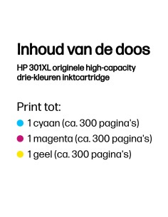HP No.301XL Kleur 6ml (Origineel) 2