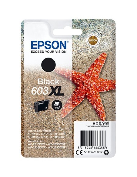 Epson 603XL Singlepack Zwart 8,9ml (Origineel)