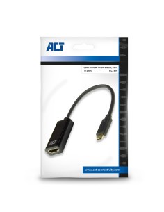ACT USB-C naar HDMI female adapter, 4K @ 60Hz, Zip Bag 2