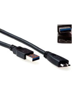 ACT SB3028 USB-kabel 0,5 m USB 3.2 Gen 1 (3.1 Gen 1) USB A Micro-USB B Zwart